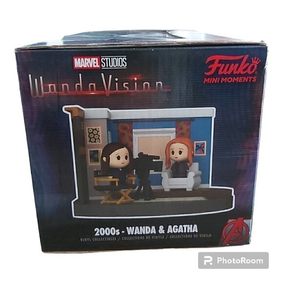 Marvel Studios WandaVision - 2000's Wanda & Agatha Mini Moment Vinyl Collectible - Picture 6 of 7